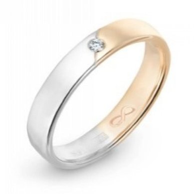 Обручальное кольцо R01-WED-00016-М13469 - Ювелирный бренд Московский ювелирный завод